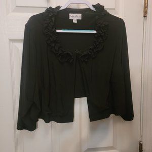 Danny & Nicole dress shrug/jacket, black, size 22W